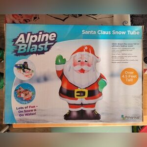 Inflatable Santa Snow Tube, NIB